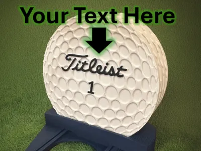 Adding Custom Text to Golf Ball Coasters