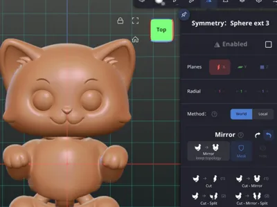 Using Symmetry in Nomad Sculpt (World vs Local)