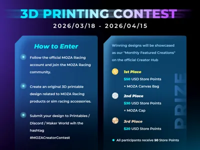 MOZA Creator Contests Are Back in March! 