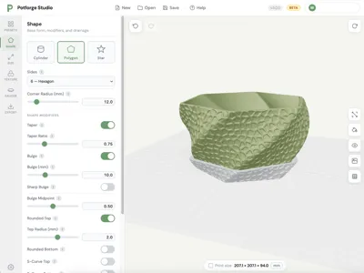 5 Parametric Planters - Designed using Algorithm