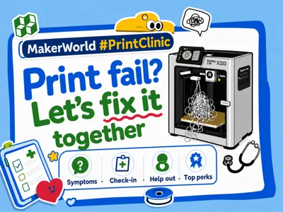 Print Clinic | Print Fail? Let's Fix It Together