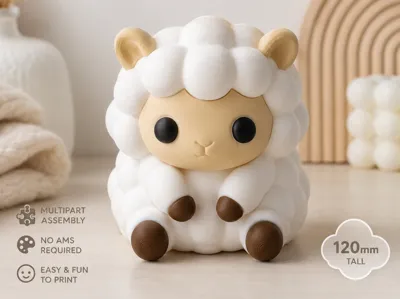 Cloud Sheep – Multipart Cute Figure