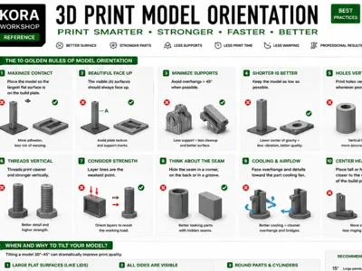 3 Golden Rules of 3D Printing Mechanics (poster)