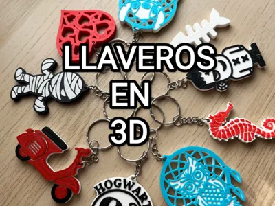 LLAVEROS EN 3D