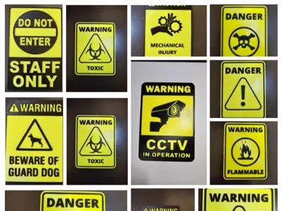 Worksight Signs Signs for Worksite | Collection - MakerWorld: Download Free 3D Models
