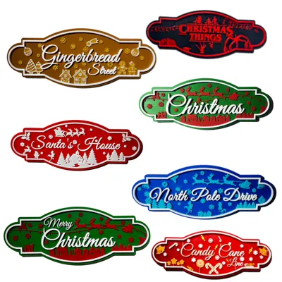 Christmas Road signs