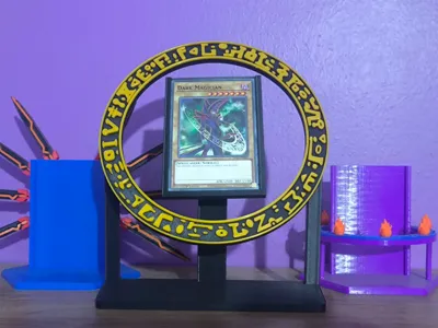 yugioh card wall display Bivitre Trading Frame with UV Protection Magnetic Card Holder Framing Rare YuGiOh Cards! Exodia