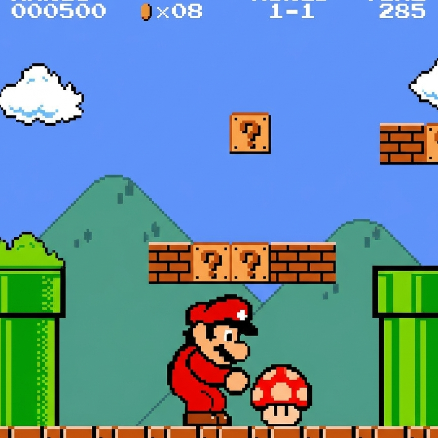 MARIO PICK MUSHROOM
