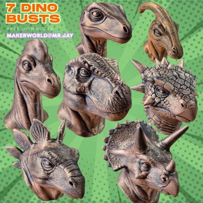 Dino Busts
