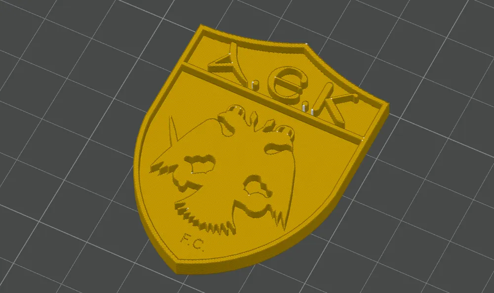 AEK Athens FC Badge - Free 3D Print Model - MakerWorld