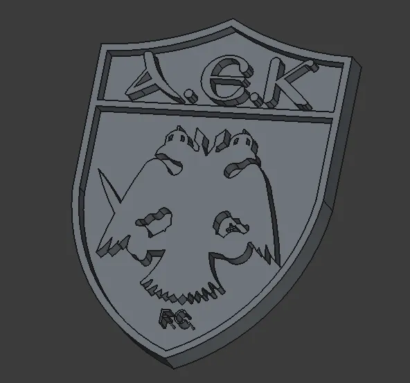 AEK Athens FC Badge - Free 3D Print Model - MakerWorld