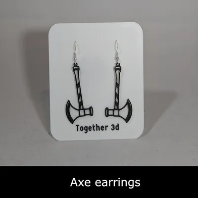 Earrings: DND and game inspired