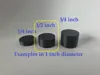 1/2 inch A1 mini profile - diameters from 1 to 6 inches